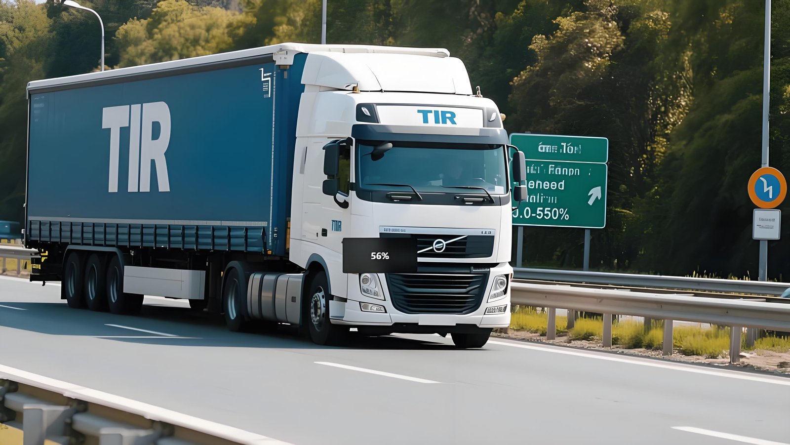 TIR overseas delivery truck
