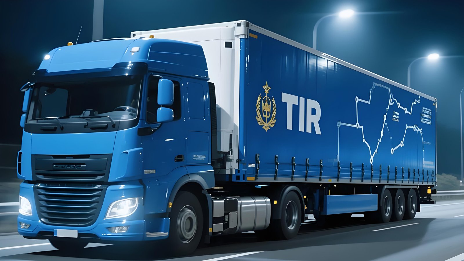 TIR cross-border trucking fleet